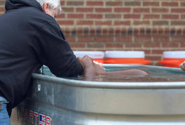 Seth Buckley - NGU football player baptism