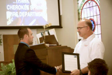 Cherokee Springs Baptist honors local fire department Cherokee Springs Baptist Church