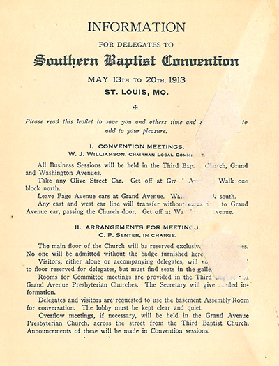 1913 SBC program