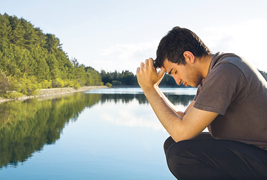 Young Man Praying
