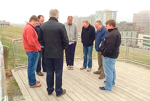 Halifax vision team members from South Carolina pray for Canada