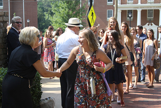 AU freshmen greeted by President Whitaker