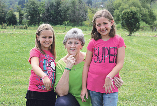 Charlene Bowling with granddaughters