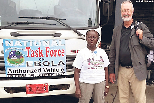 Jeff Deal prepares to combat an Ebola outbreak in Liberia.