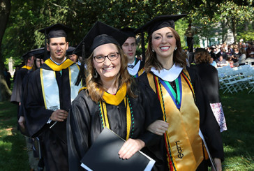 Marching in for commencement.