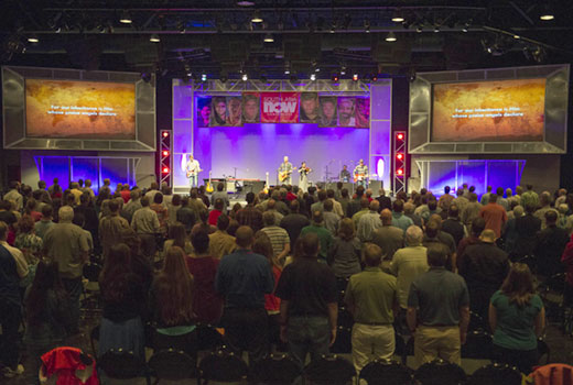 Participants gather this week in praise and worship at the South Asia NOW conference at Prestonwood Baptist Church in Plano, Texas. (Photo by Paul W. Lee/IMB)