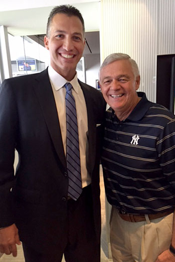 Andy Pettitte (left) called Pastor Ken Whitten “a second father to me.” (Photo courtesy of Ken Whitten)