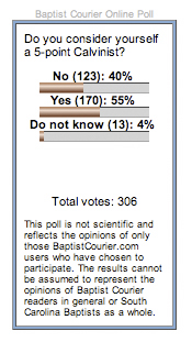 Calvinism poll screenshot