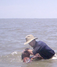 Hodge, Michael baptizing