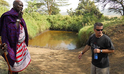 Nampushi at water hole